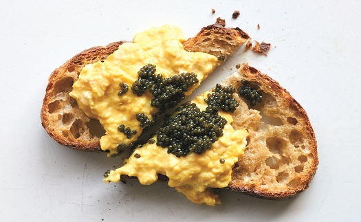 eggs and caviar