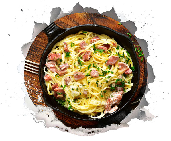 3. پاستا کربونارا (Pasta alla Carbonara)