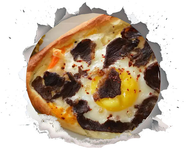 خاچاپوری با مغز گاو (گرجستان)