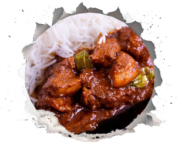 5. کاری ویندالو (Vindaloo) غذای خارجی
